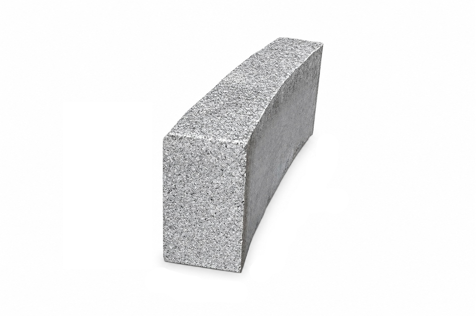 Raadiusega äärekivi, hall graniit R=0,5; 0,75; 1,0; 1,5; 2; 3m
